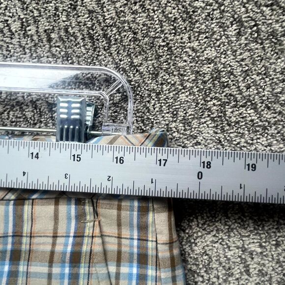 Walter Hagen Golf Shorts Mens 34 Multicolor Plaid Casual Flat Front Belt Loops - Picture 5 of 13